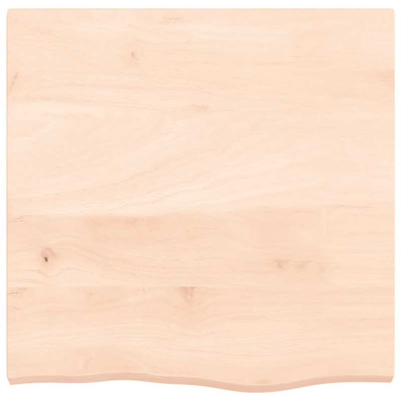 Blat do łazienki, 60x60x(2-4) cm, surowe, lite drewno
