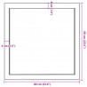 Blat do łazienki, 60x60x(2-6) cm, surowe, lite drewno