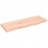 Blat do łazienki, 80x30x(2-4) cm, surowe, lite drewno
