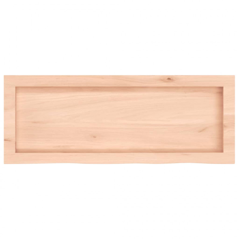 Blat do łazienki, 80x30x(2-4) cm, surowe, lite drewno