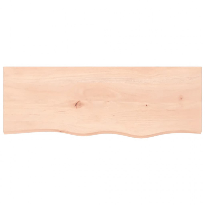 Blat do łazienki, 80x30x(2-6) cm, surowe, lite drewno