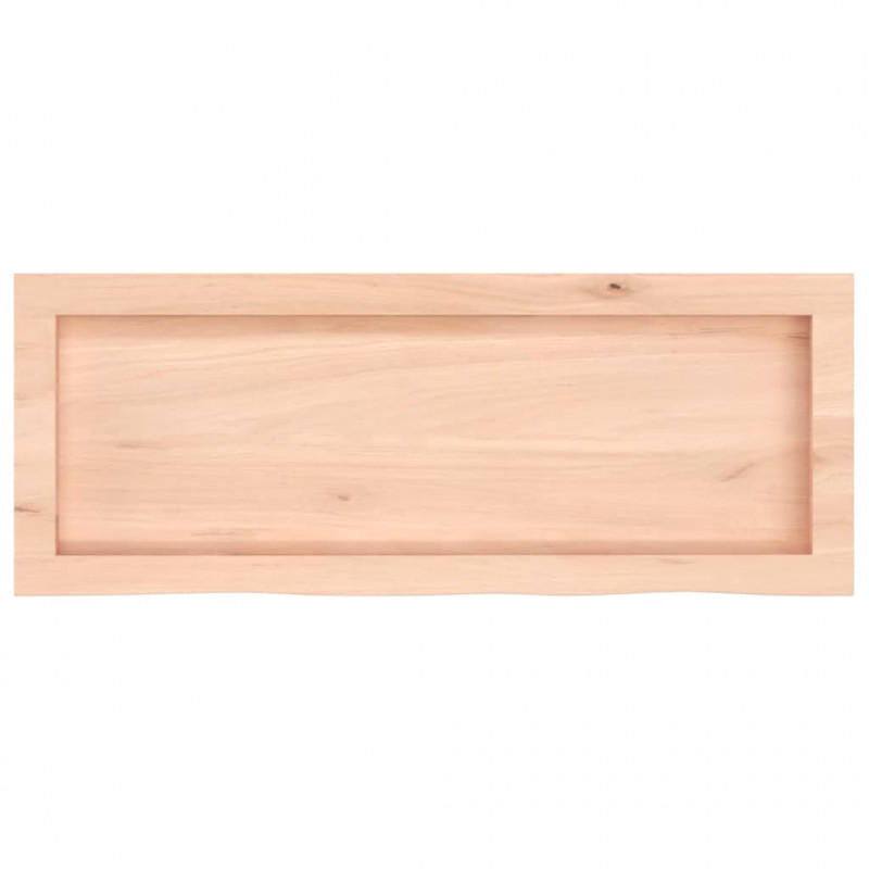 Blat do łazienki, 80x30x(2-6) cm, surowe, lite drewno