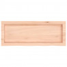 Blat do łazienki, 80x30x(2-6) cm, surowe, lite drewno