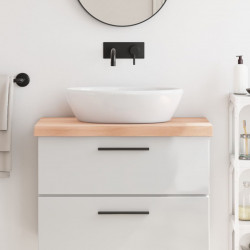 Blat do łazienki, 80x50x(2-6) cm, surowe, lite drewno