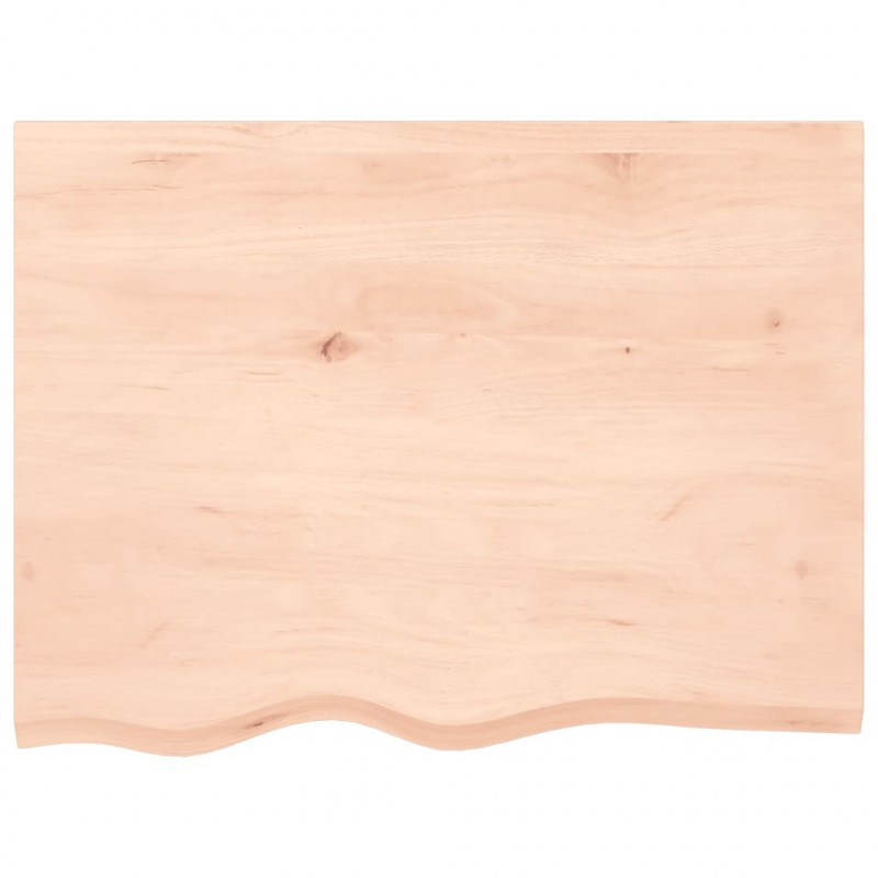 Blat do łazienki, 80x60x(2-4) cm, surowe, lite drewno