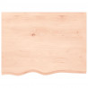 Blat do łazienki, 80x60x(2-4) cm, surowe, lite drewno