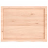Blat do łazienki, 80x60x(2-4) cm, surowe, lite drewno