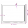 Blat do łazienki, 80x60x(2-4) cm, surowe, lite drewno