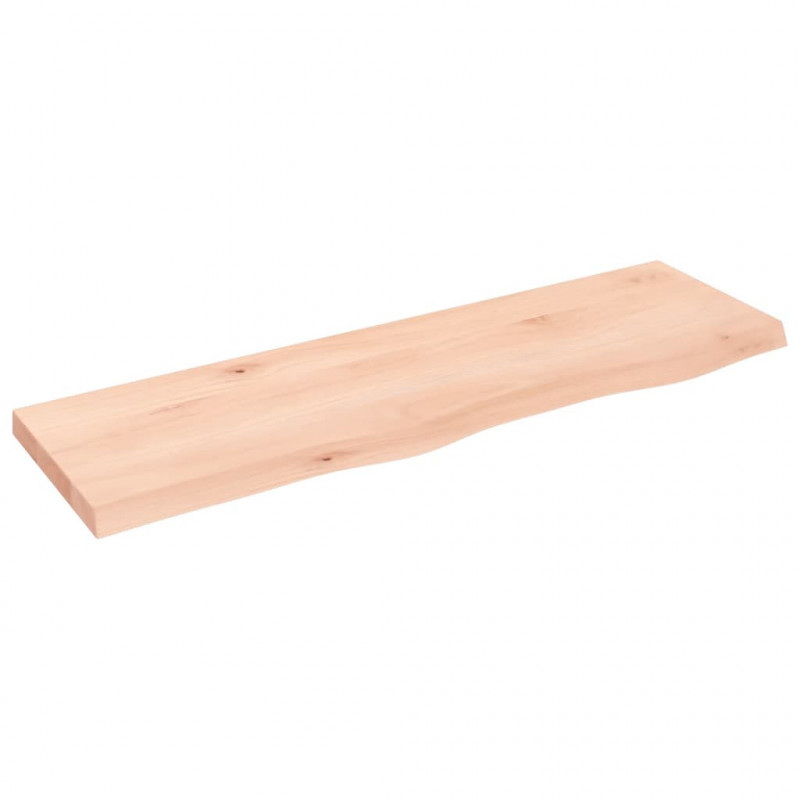 Blat do łazienki, 100x30x(2-4) cm, surowe, lite drewno