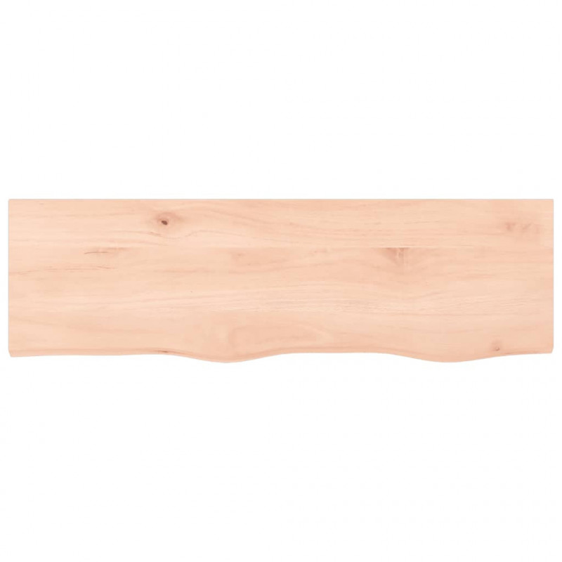 Blat do łazienki, 100x30x(2-4) cm, surowe, lite drewno