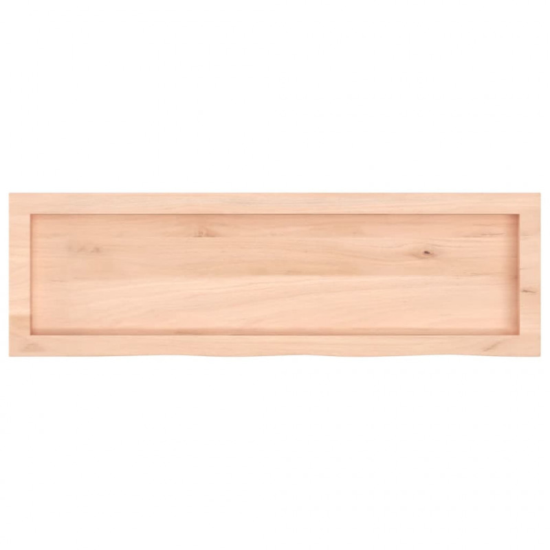 Blat do łazienki, 100x30x(2-4) cm, surowe, lite drewno