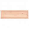 Blat do łazienki, 100x30x(2-4) cm, surowe, lite drewno