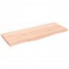Blat do łazienki, 100x40x(2-4) cm, surowe, lite drewno