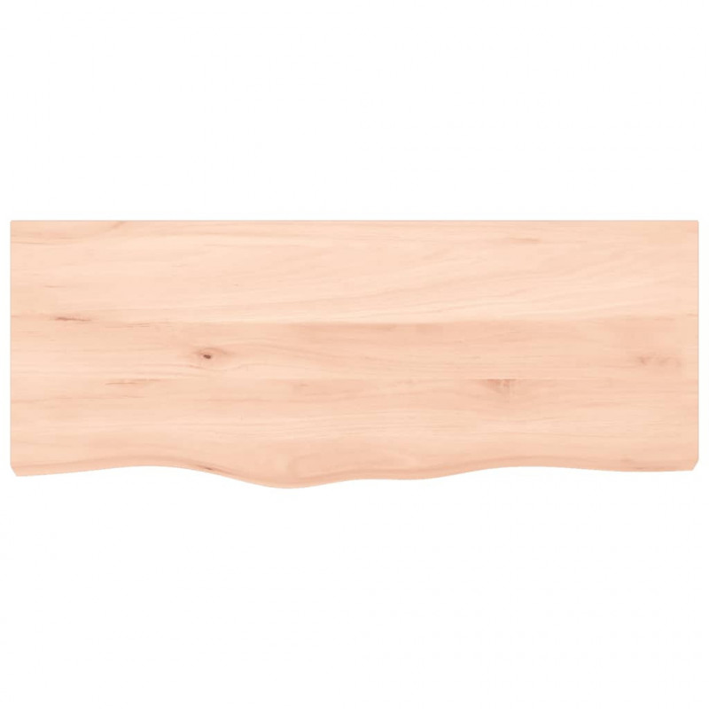 Blat do łazienki, 100x40x(2-4) cm, surowe, lite drewno