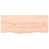 Blat do łazienki, 100x40x(2-4) cm, surowe, lite drewno