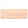 Blat do łazienki, 100x40x(2-6) cm, surowe, lite drewno