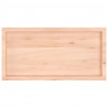 Blat do łazienki, 100x50x(2-4) cm, surowe, lite drewno