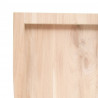Blat do łazienki, 100x50x(2-4) cm, surowe, lite drewno