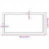 Blat do łazienki, 100x50x(2-4) cm, surowe, lite drewno