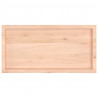 Blat do łazienki, 100x50x(2-6) cm, surowe, lite drewno