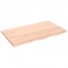 Blat do łazienki, 100x60x(2-4) cm, surowe, lite drewno