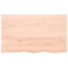 Blat do łazienki, 100x60x(2-4) cm, surowe, lite drewno