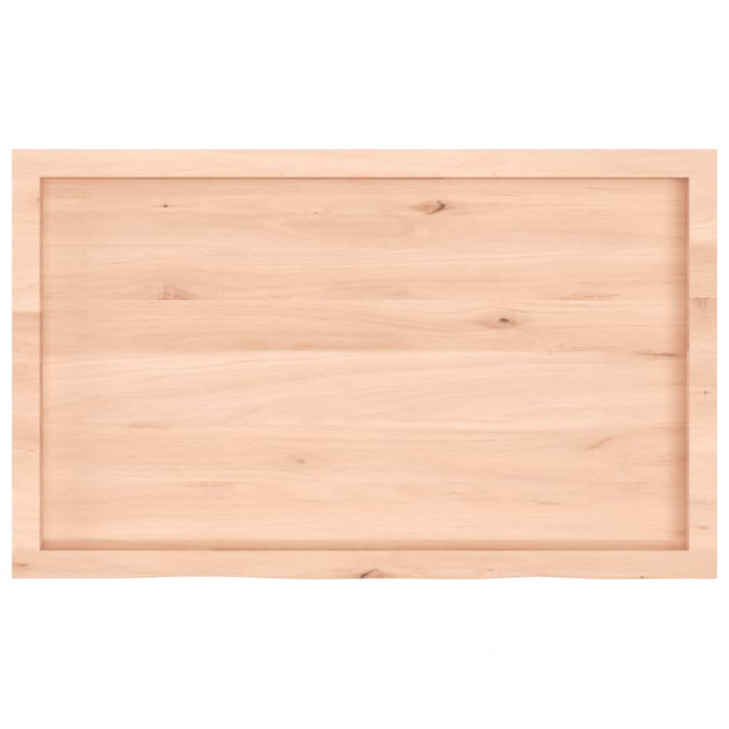 Blat do łazienki, 100x60x(2-4) cm, surowe, lite drewno