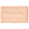 Blat do łazienki, 100x60x(2-4) cm, surowe, lite drewno