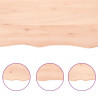 Blat do łazienki, 100x60x(2-4) cm, surowe, lite drewno