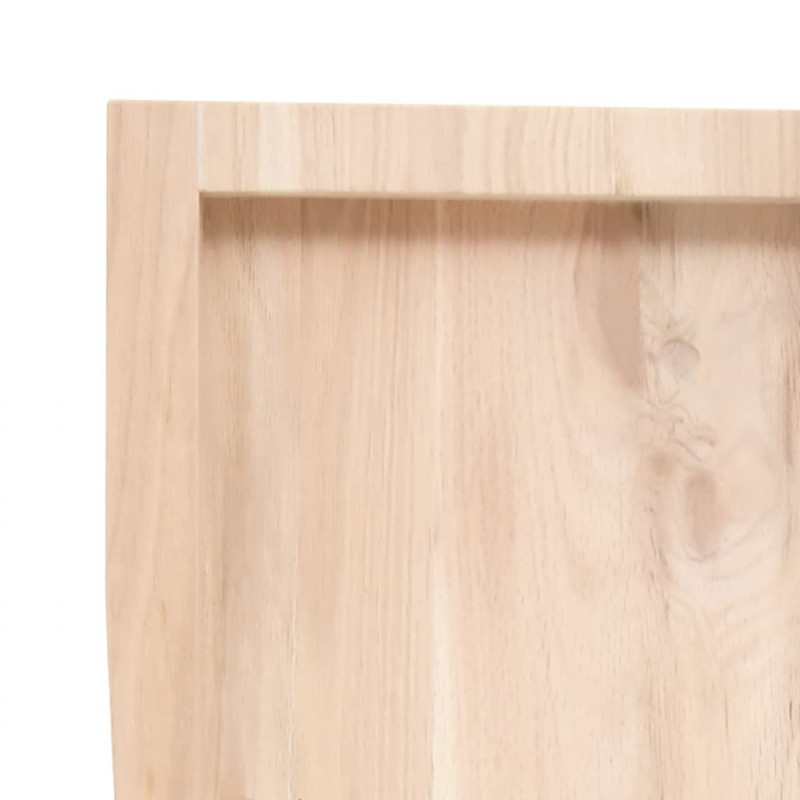 Blat do łazienki, 100x60x(2-4) cm, surowe, lite drewno