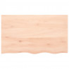 Blat do łazienki, 100x60x(2-6) cm, surowe, lite drewno