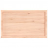Blat do łazienki, 100x60x(2-6) cm, surowe, lite drewno