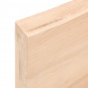 Blat do łazienki, 100x60x(2-6) cm, surowe, lite drewno