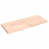 Blat do łazienki, 120x50x(2-4) cm, surowe, lite drewno
