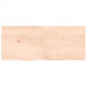 Blat do łazienki, 120x50x(2-4) cm, surowe, lite drewno