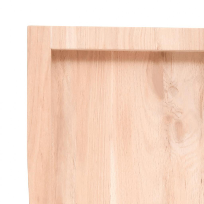 Blat do łazienki, 120x50x(2-4) cm, surowe, lite drewno