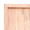 Blat do łazienki, 120x50x(2-4) cm, surowe, lite drewno