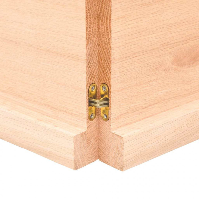 Blat do łazienki, 120x50x(2-4) cm, surowe, lite drewno