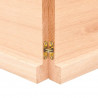 Blat do łazienki, 120x50x(2-4) cm, surowe, lite drewno