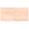 Blat do łazienki, 120x60x(2-4) cm, surowe, lite drewno