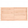 Blat do łazienki, 120x60x(2-4) cm, surowe, lite drewno