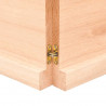 Blat do łazienki, 120x60x(2-4) cm, surowe, lite drewno