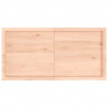Blat do łazienki, 120x60x(2-6) cm, surowe, lite drewno