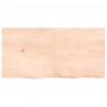 Blat do łazienki, 120x60x(2-6) cm, surowe, lite drewno