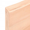 Blat do łazienki, 120x60x(2-6) cm, surowe, lite drewno