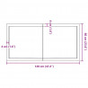 Blat do łazienki, 120x60x(2-6) cm, surowe, lite drewno