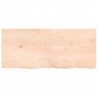 Blat do łazienki, 140x60x(2-6) cm, surowe, lite drewno