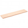 Blat do łazienki, 180x40x(2-6) cm, surowe, lite drewno
