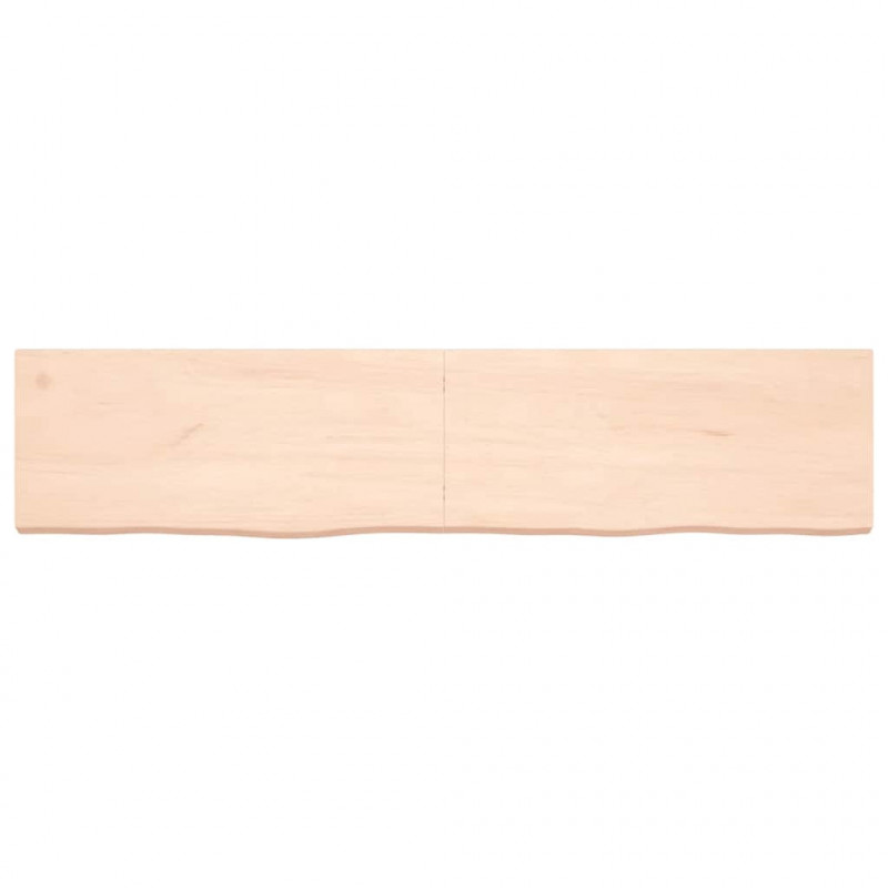 Blat do łazienki, 180x40x(2-6) cm, surowe, lite drewno