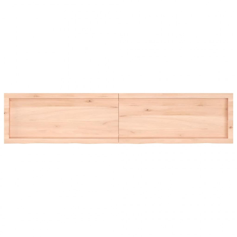 Blat do łazienki, 180x40x(2-6) cm, surowe, lite drewno